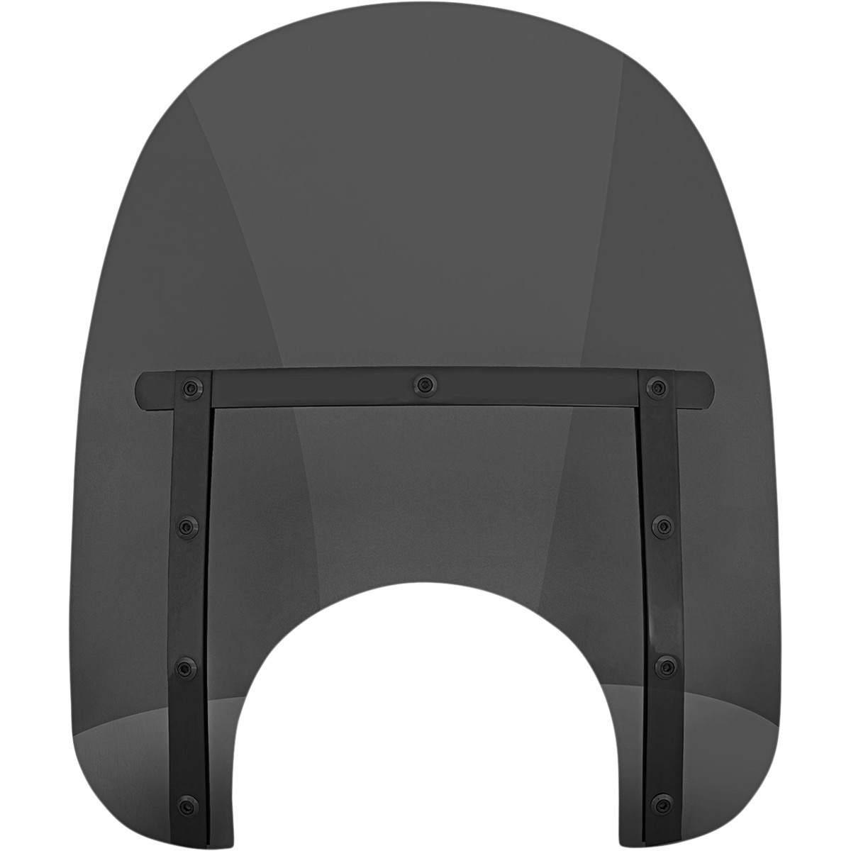 Memphis Shades #MEB41210 - Memphis Slim Windshield - 15" - 9" Headlight Cutout - Night Shades Dark Black Smoke