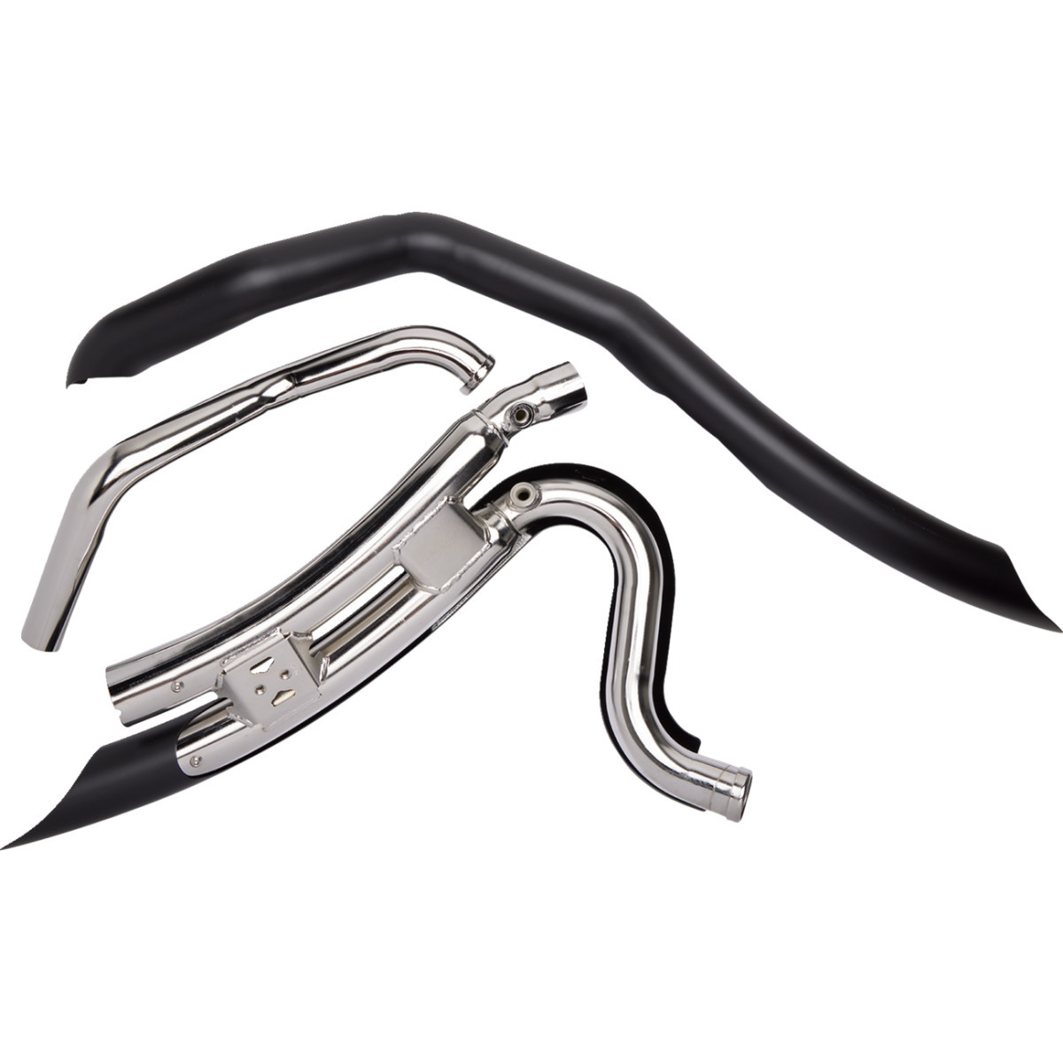 Cobra #6230B - Speedster Swept Short Exhaust - Black - '10-'16 FL