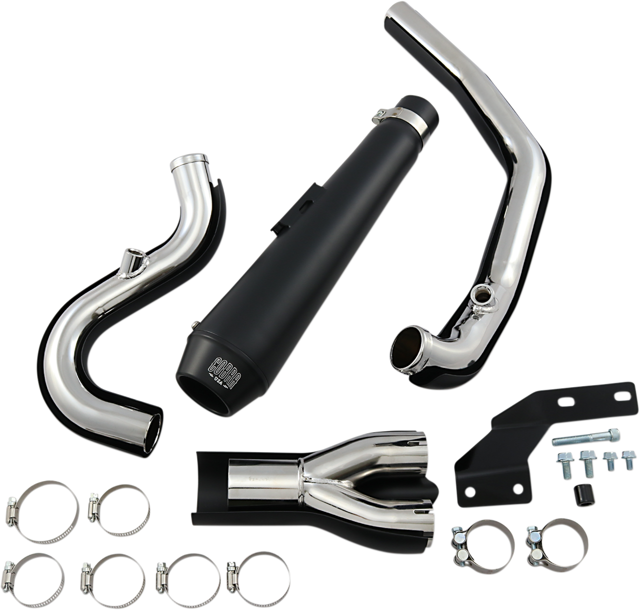 El Diablo Exhaust - Black - 07-11 Softail