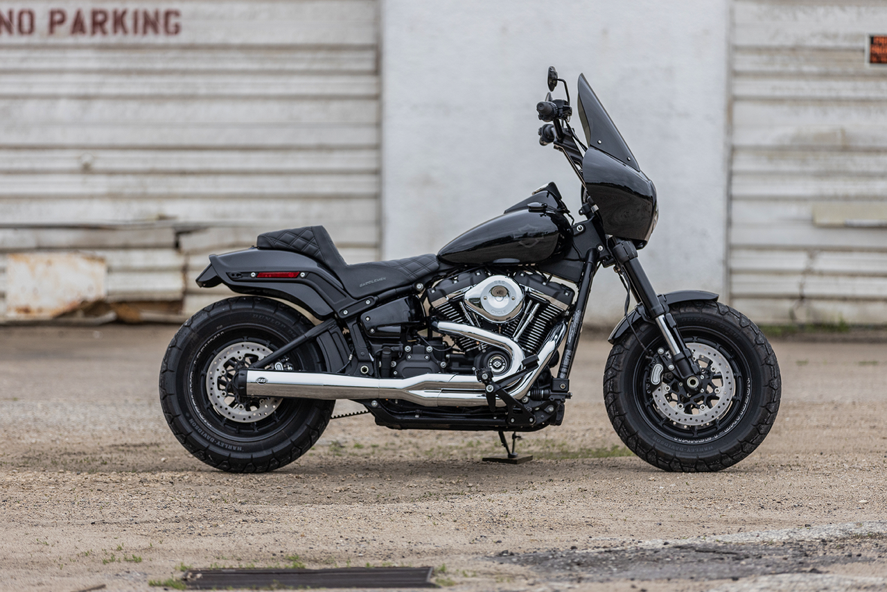 S&S Cycle #550-0847B - 2:1 50 State Exhaust for M8 Softail - Chrome