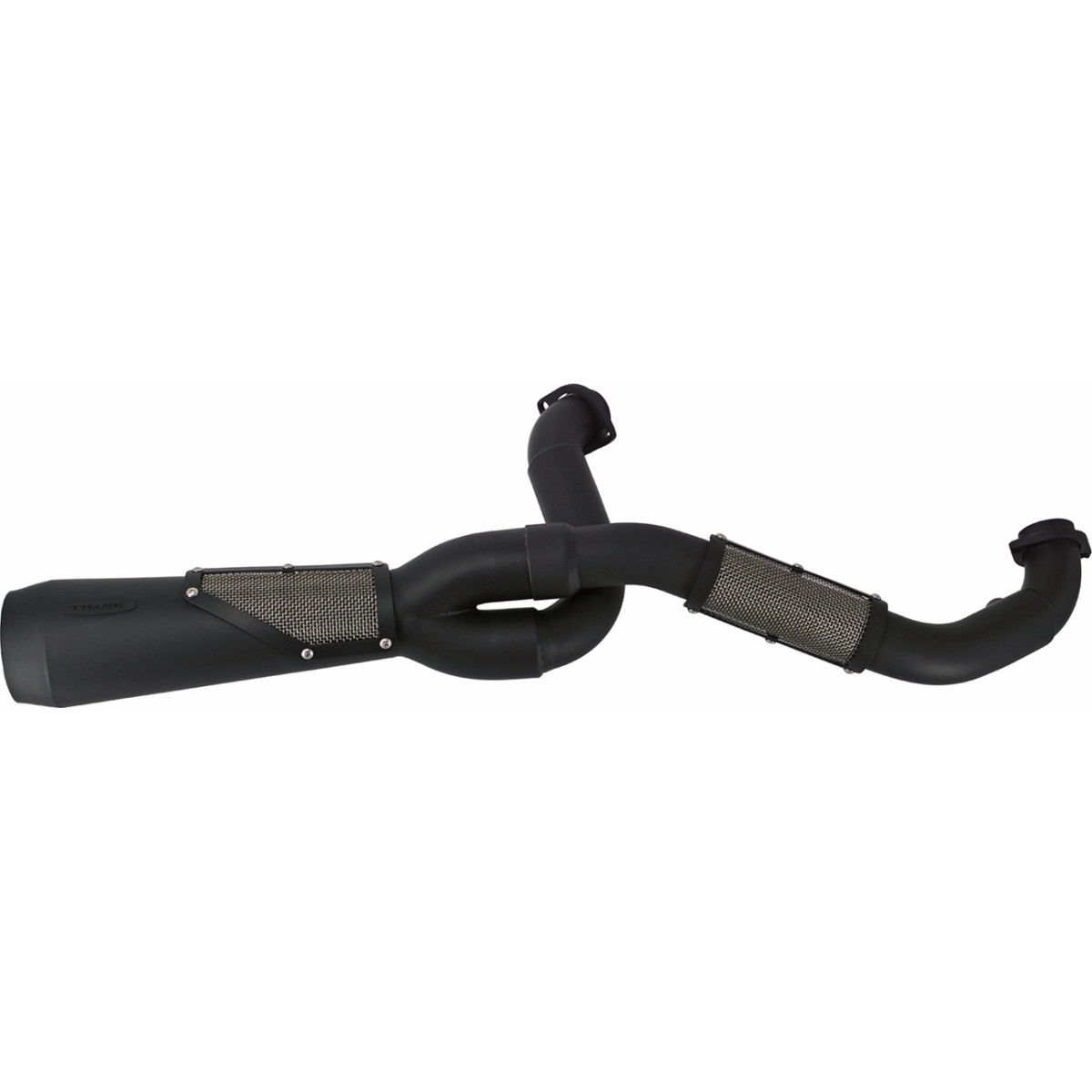 Trask #TM-5110BK - 2-into-1 Big Sexy Exhaust System - Black