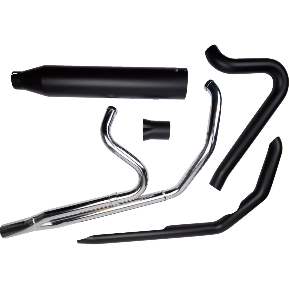 Khrome Werks #200785 - 2-into-1 Outlaw Exhaust System - Black