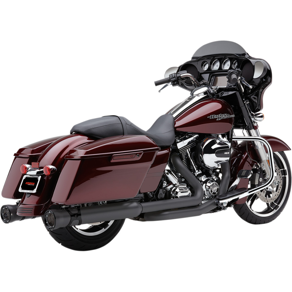 Cobra #6216RB - Race-Pro Slip-On Mufflers - 4-1/2" - Raven Black - FL