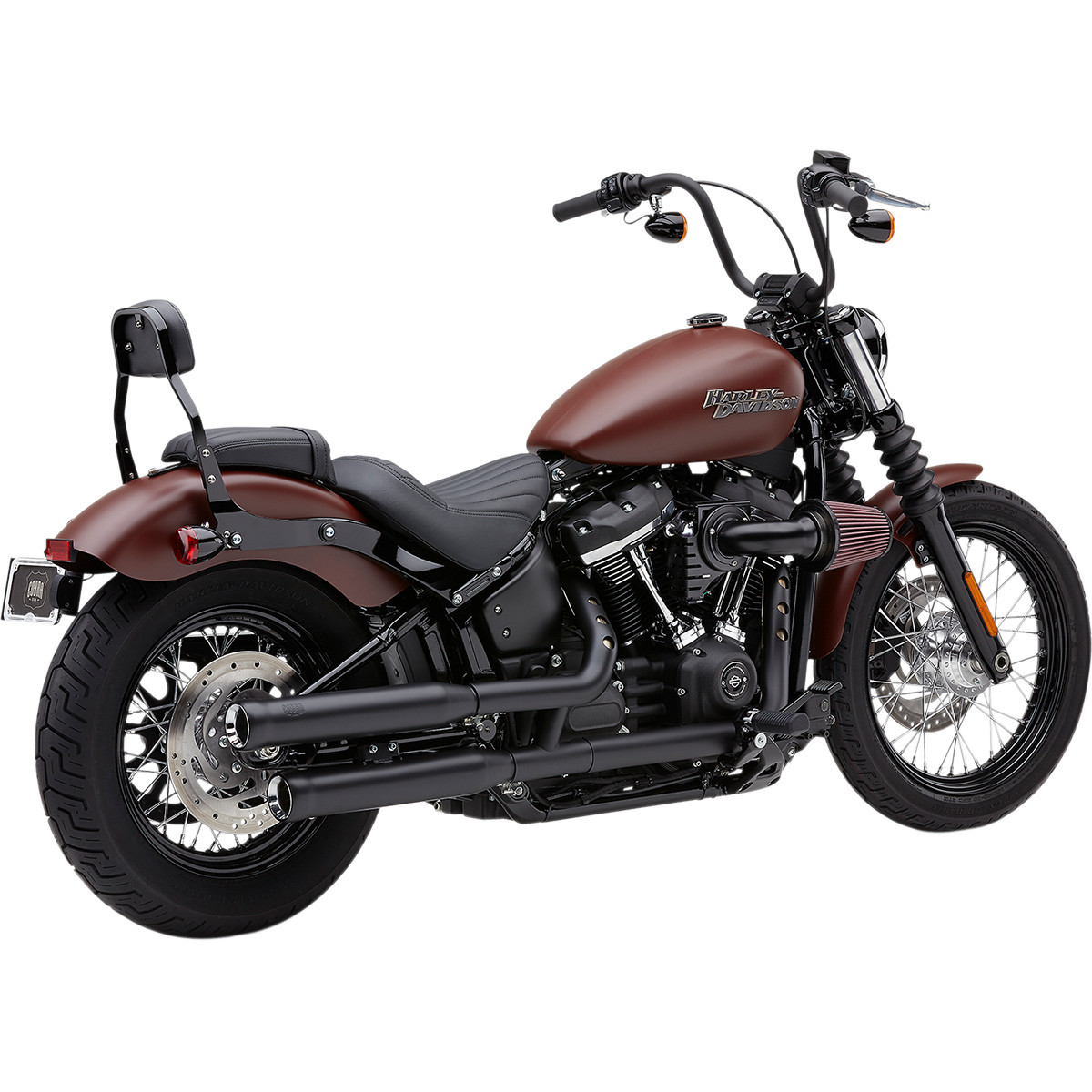 Cobra #6048B - Neighbor Hater Slip-On Mufflers - Black - FLHC/FLHCS/FLDE