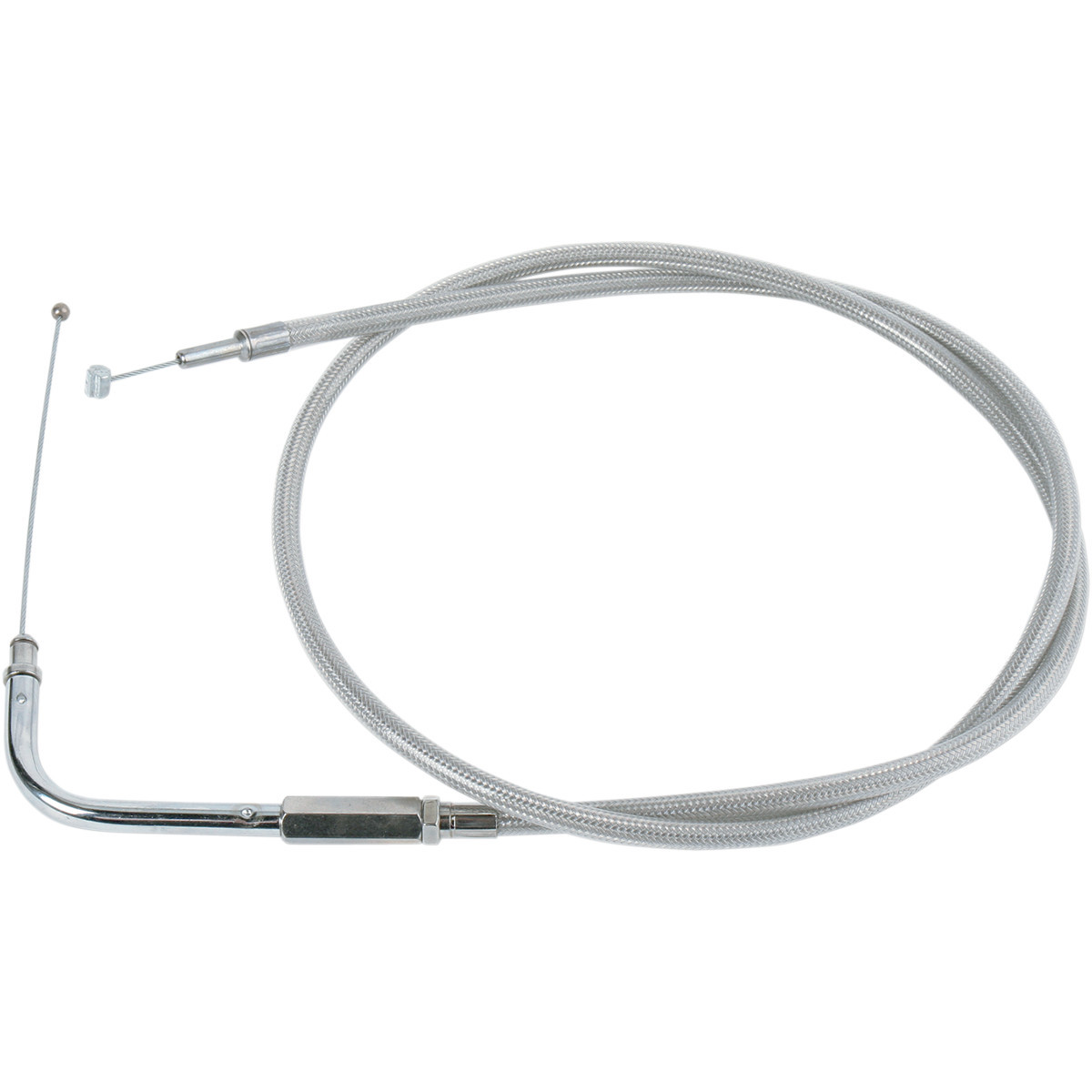 Drag Specialties - Stainless Braided Throttle Cable - 39-1/2"