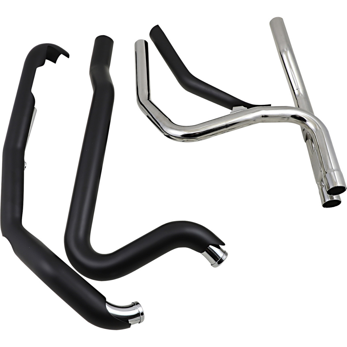 Cobra #6254RB - Powerport Dual Headpipes - Black