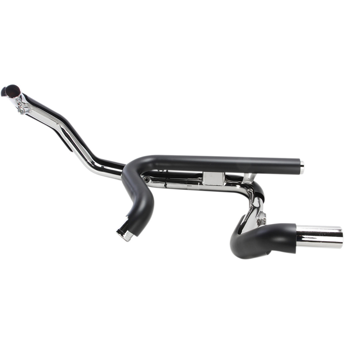 Cobra #6253DBRB1 - Powerport Dual Headpipes with Dual Bungs - Black