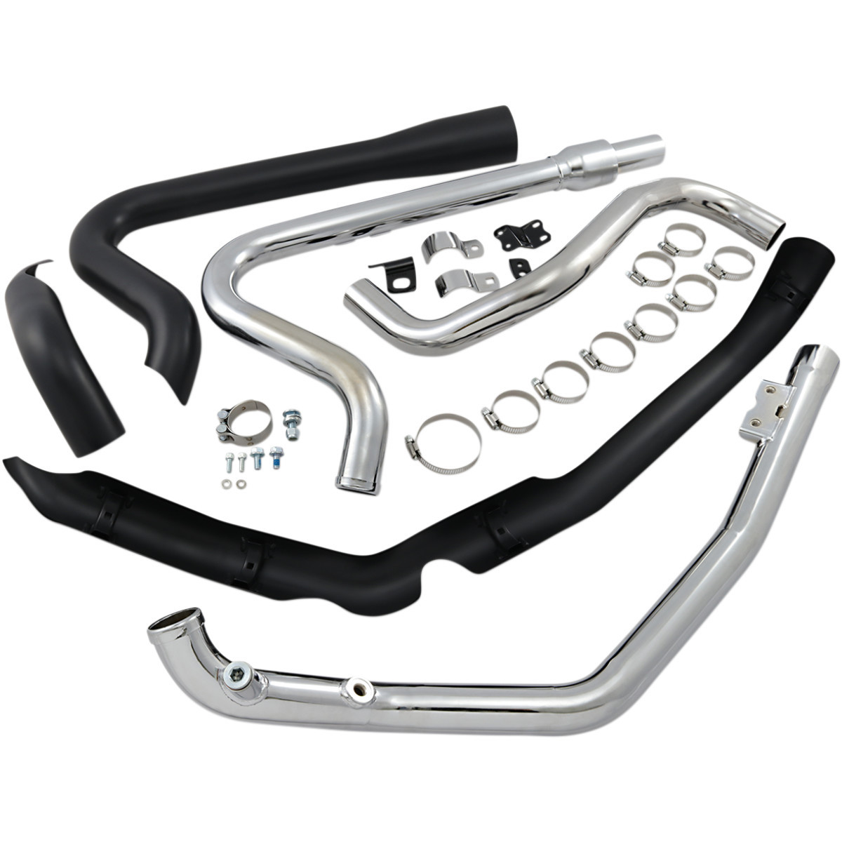 Cobra #6257RB - True Dual Headpipes - Black - Dresser