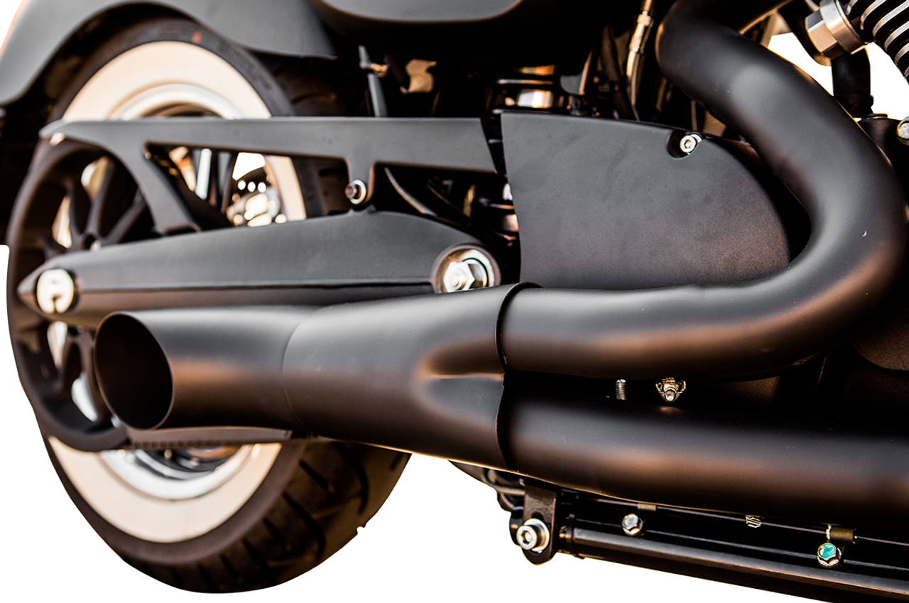 Trask #TM-3034BK - Hot Rod 2:1 Exhaust - Black - Victory