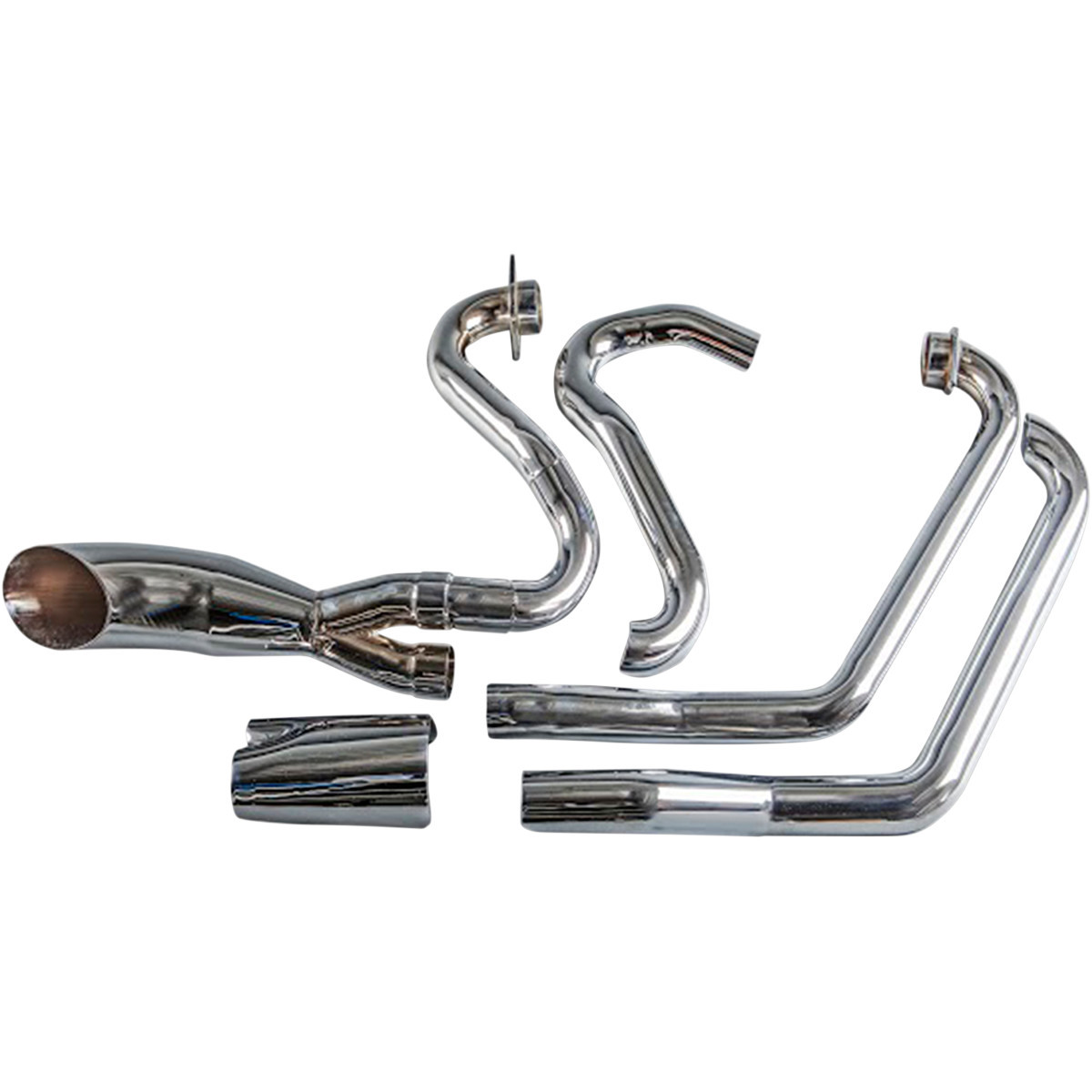 Trask #TM-3033CH - 2:1 Exhaust - Chrome - Victory