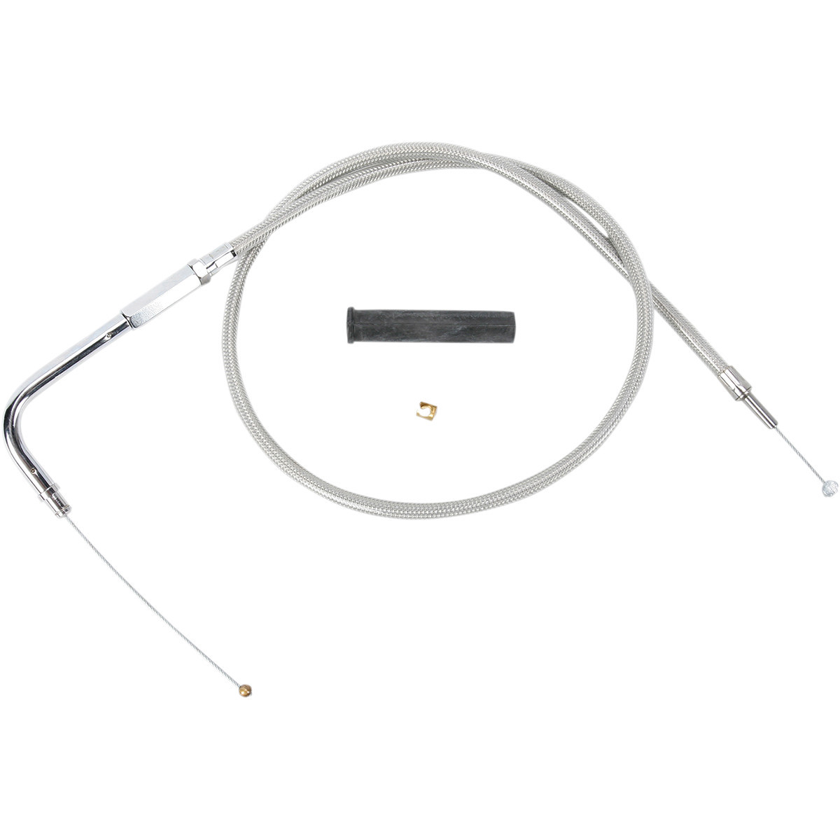 Drag Specialties - Stainless Braided Throttle Cable - 36-3/4"