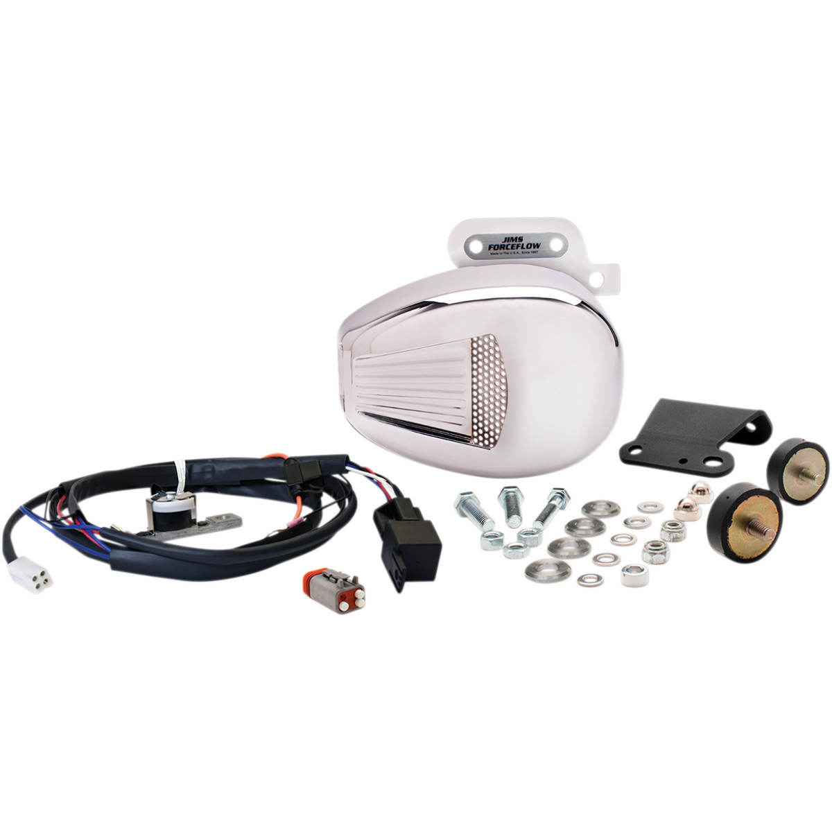 Jims #5469 - Forceflow Cylinder Head Cooler Kit - Chrome - M8 Touring