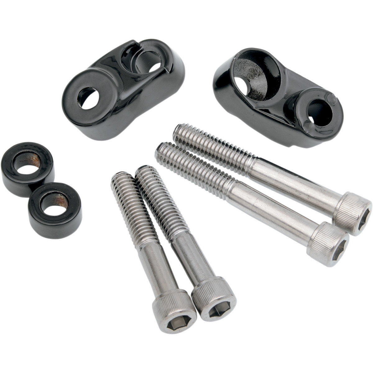 Drag Specialties - Turn Signal Mount Kit - 39 mm/49 mm - Gloss Black