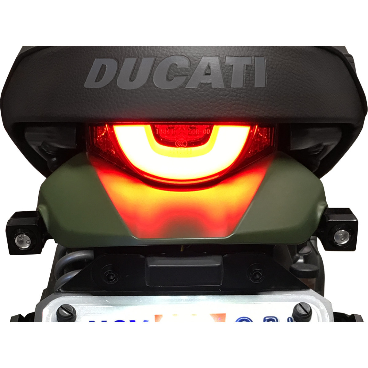 Joker Machine #05-206-RB - Side-mount LED Turn Signals - Black/Red