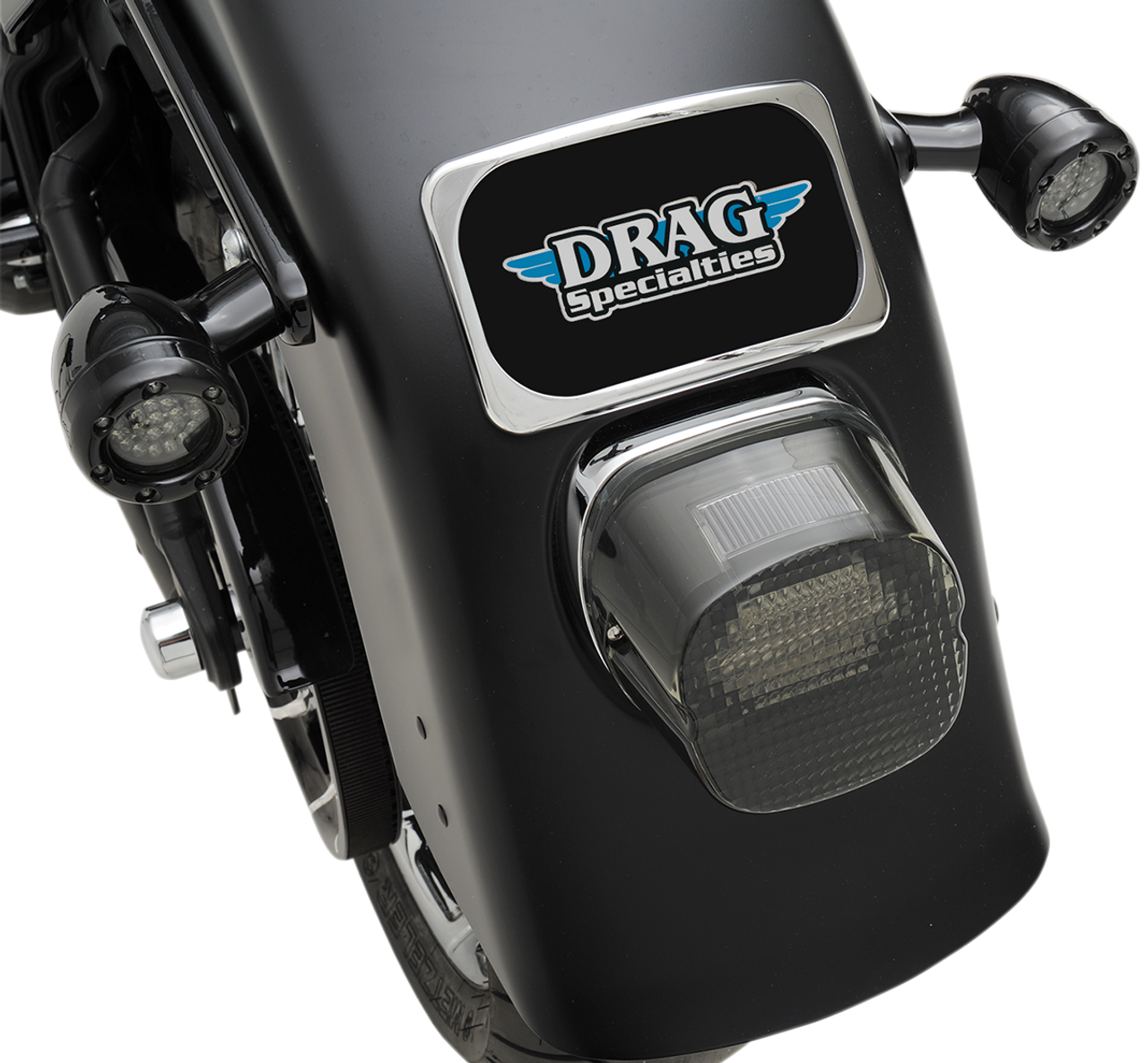 Drag Specialties License Plate Mount - 3 Hole - Chrome