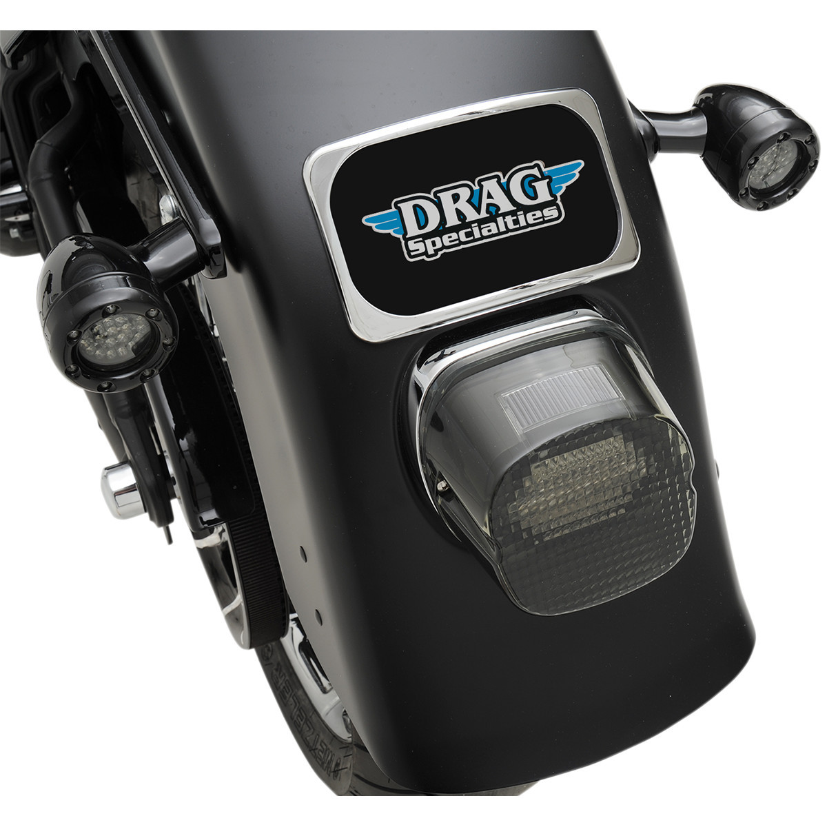 Drag Specialties - License Plate Mount - 3 Hole - Chrome