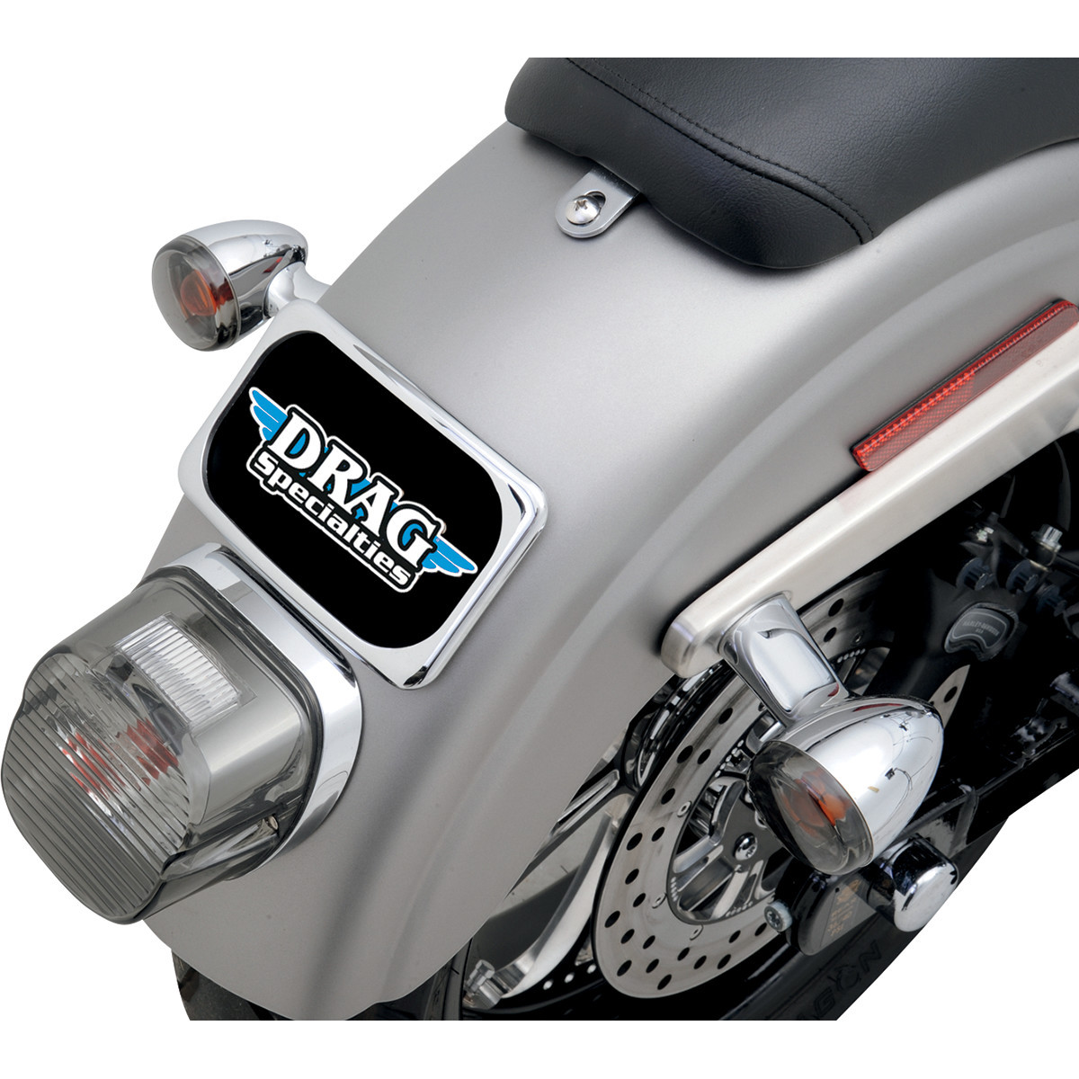 Drag Specialties - License Plate Mount - 3 Hole - Chrome