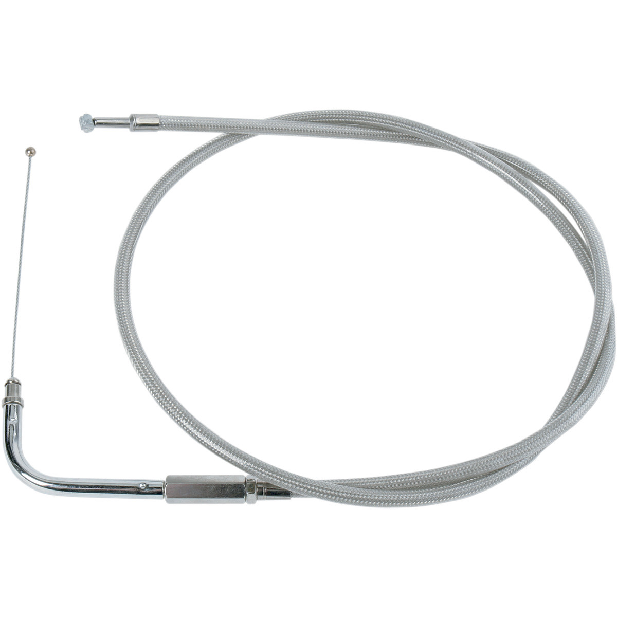 Drag Specialties - Stainless Braided Throttle Cable - 39-1/2"