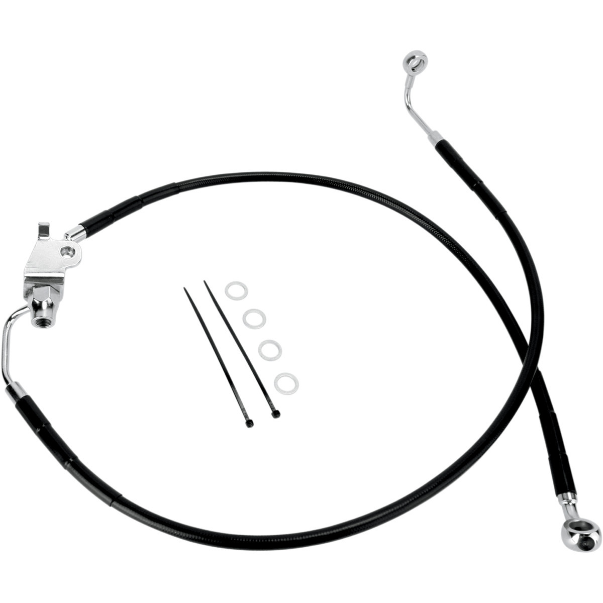 Drag Specialties - Brake Line - Rear - Black