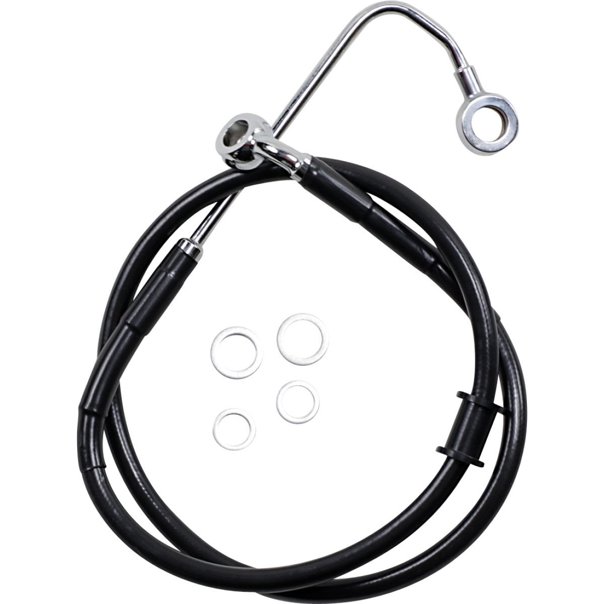 Drag Specialties - Brake Line - +2" - Black - '15-'17 Softail