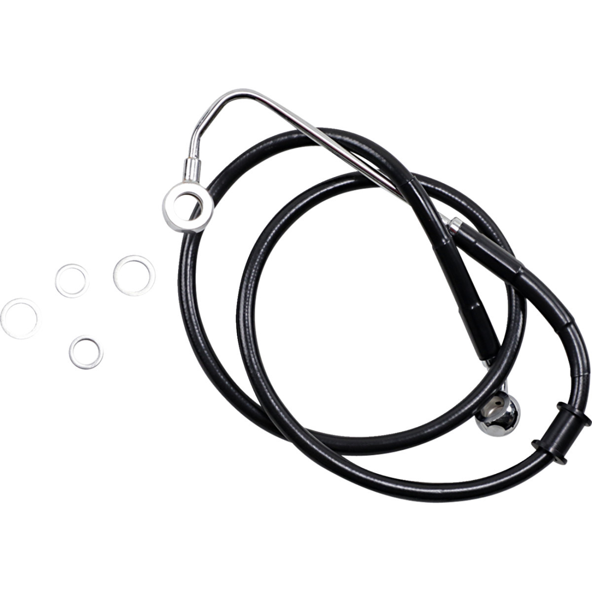 Drag Specialties - Brake Line - +4" - Black - '15-'17 Softail
