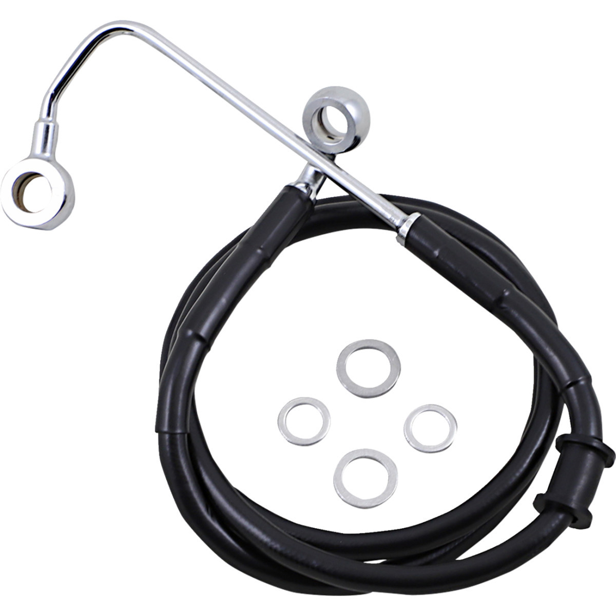 Drag Specialties - Brake Line - +10" - Black - '15-'17 Softail