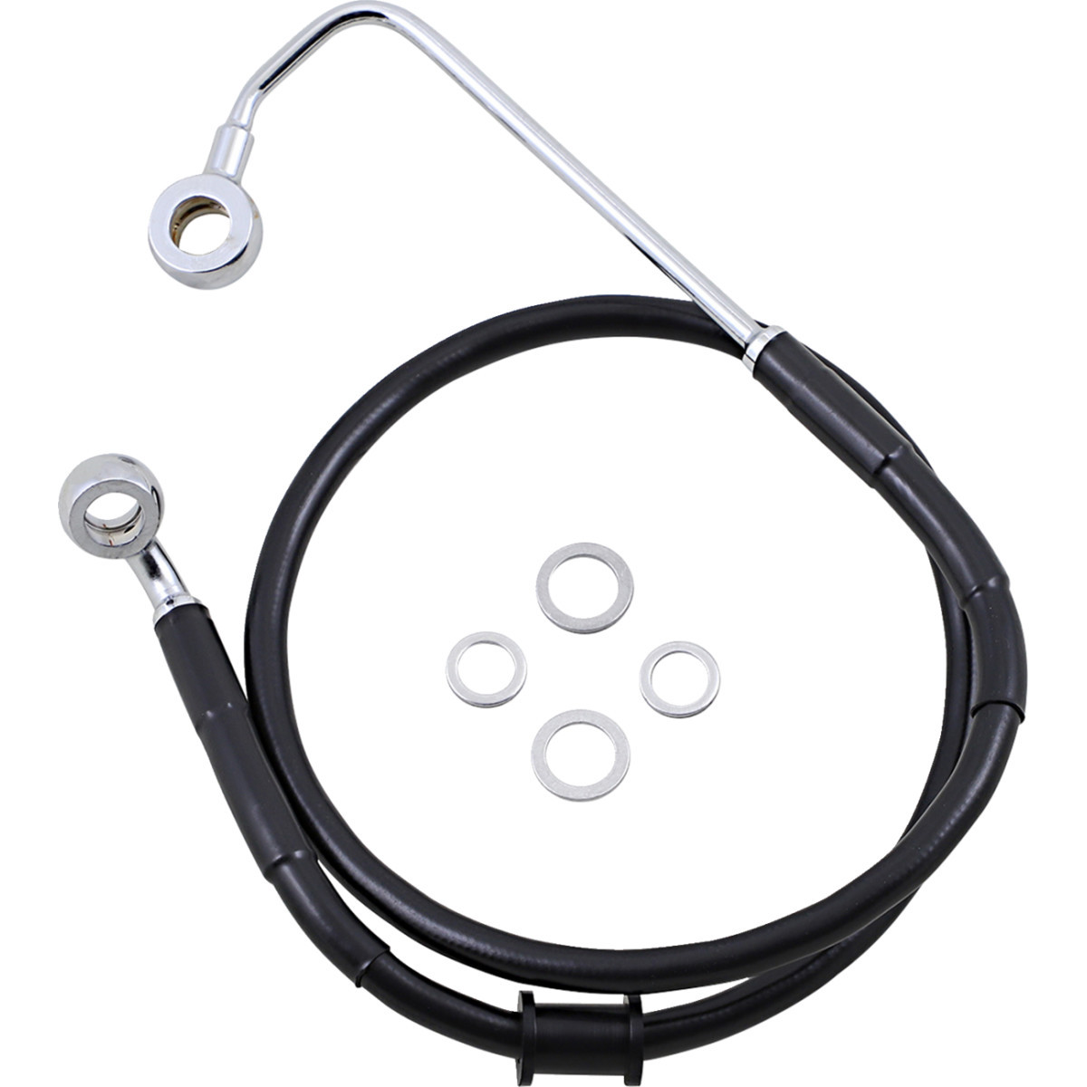 Drag Specialties - Brake Line - Front (Upper) - Black