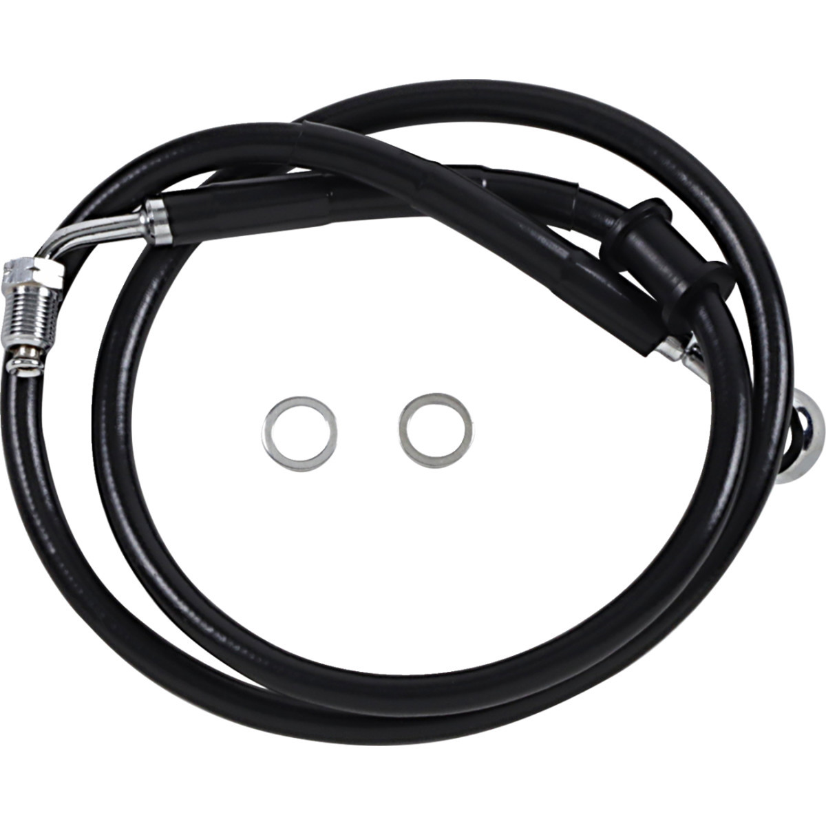 Drag Specialties - Brake Line - +8" - Black - '18-'24 Softail