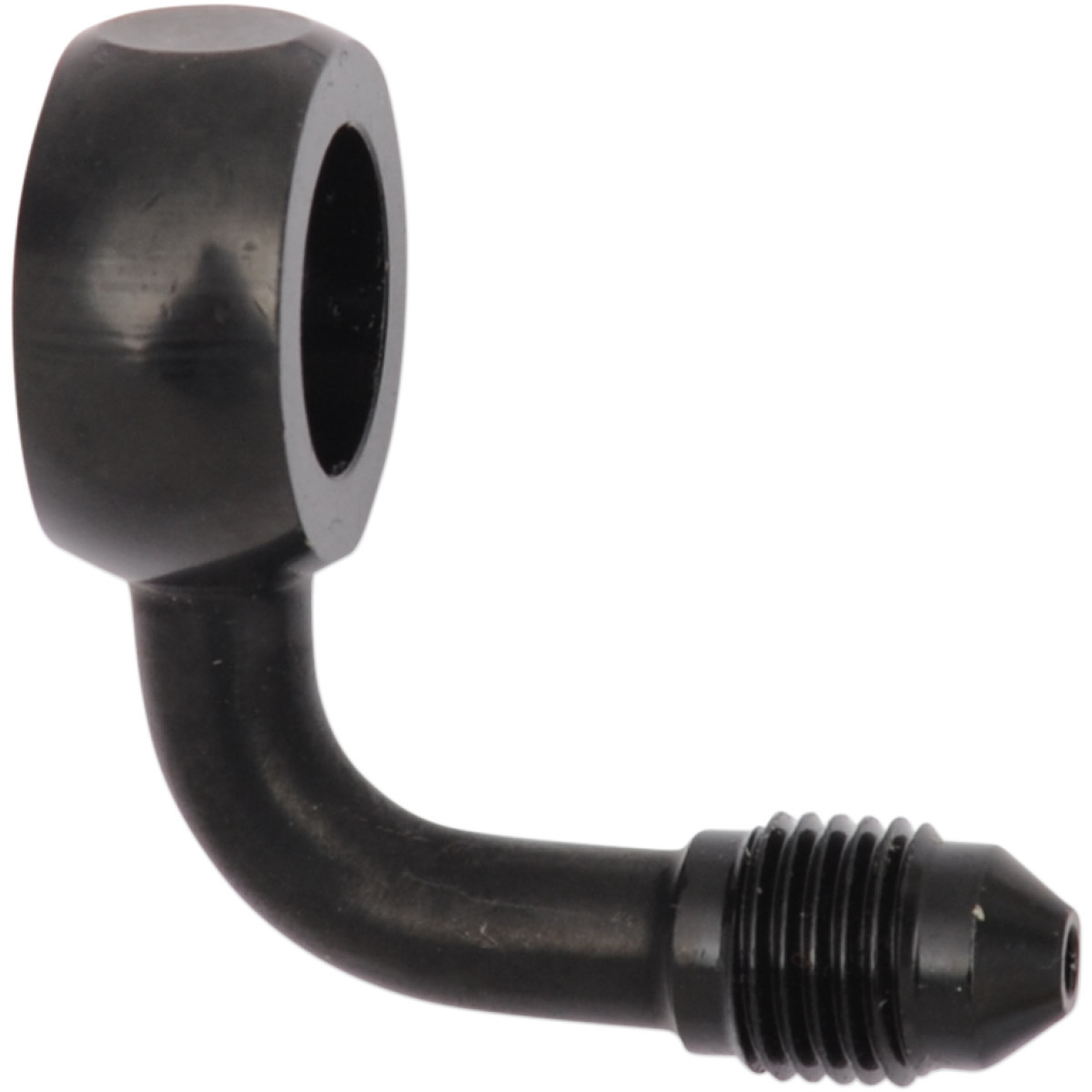 Magnum Shielding #1704-53 - Banjo Fitting - 12 mm - AN3 90° - Black