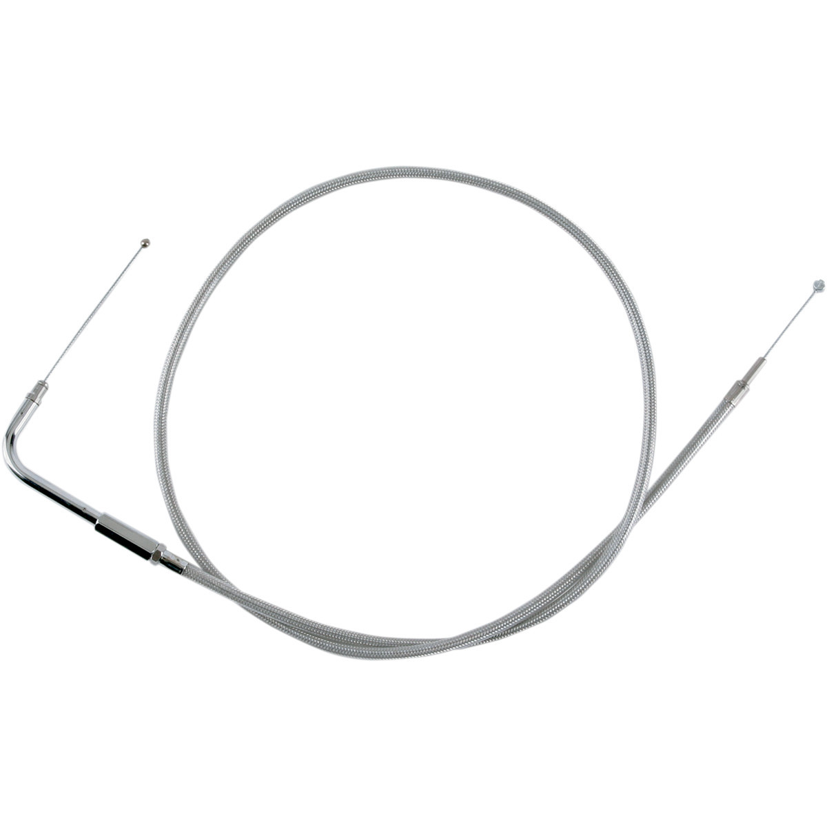 Drag Specialties - Stainless Braided Throttle Cable - 42-1/2"