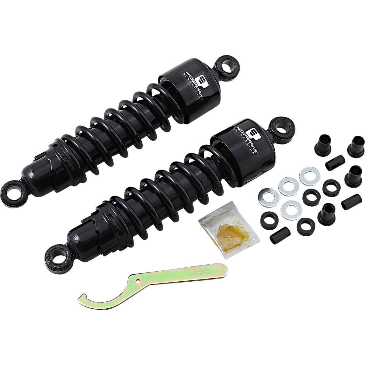 Progressive Suspension #412-4079B - 412 Series Shock - 12" - Standard - Black - FLH/T