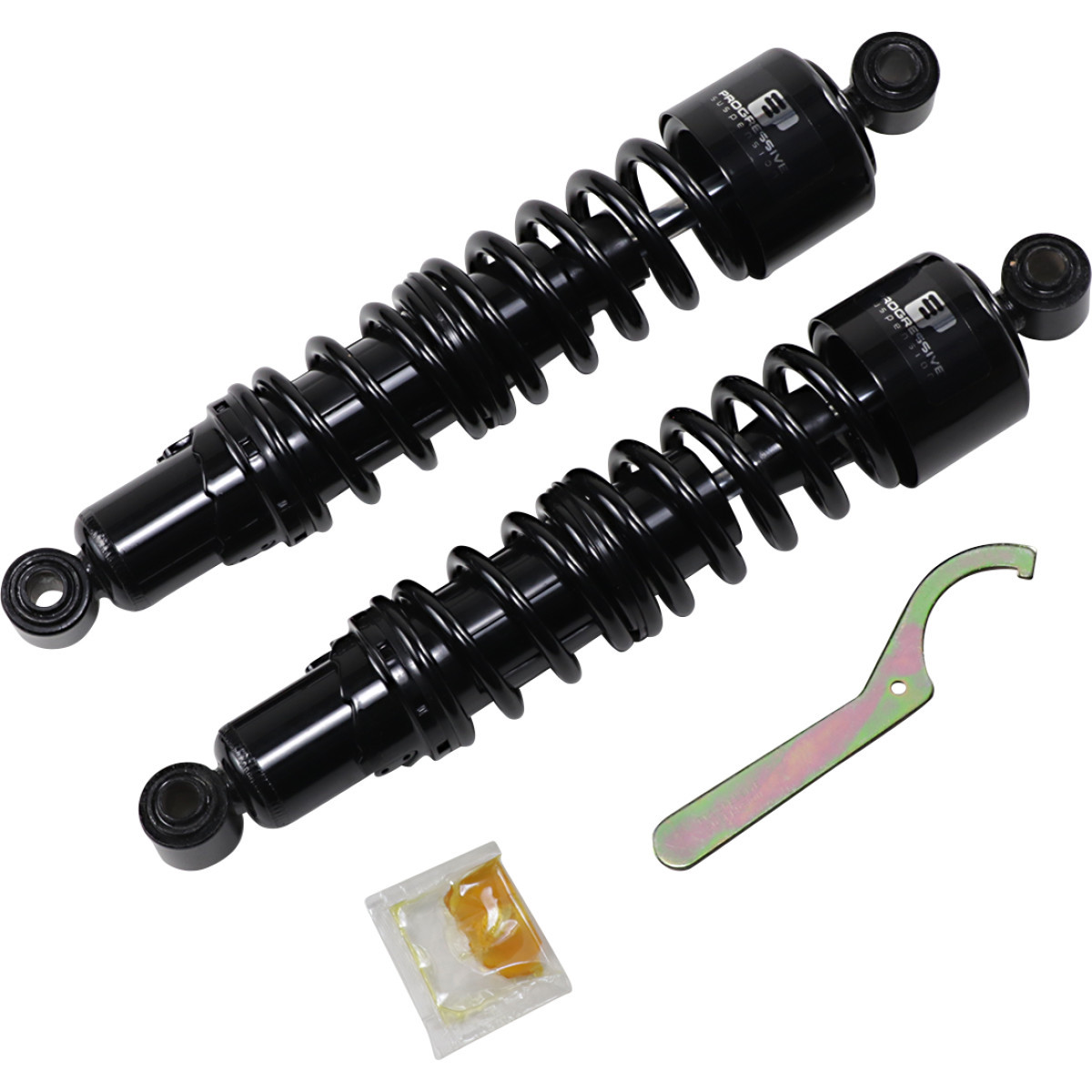 Progressive Suspension #412-4085B - 412 Series Shock - 14" - Standard - Black - FXD