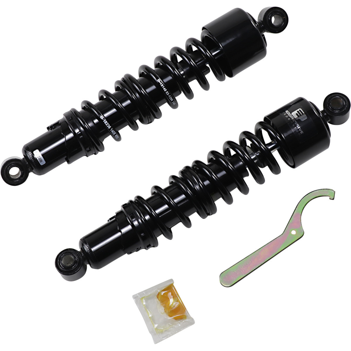 Progressive Suspension #412-4086B - 412 Series Shock - 14" - Heavy Duty - Black - FXD