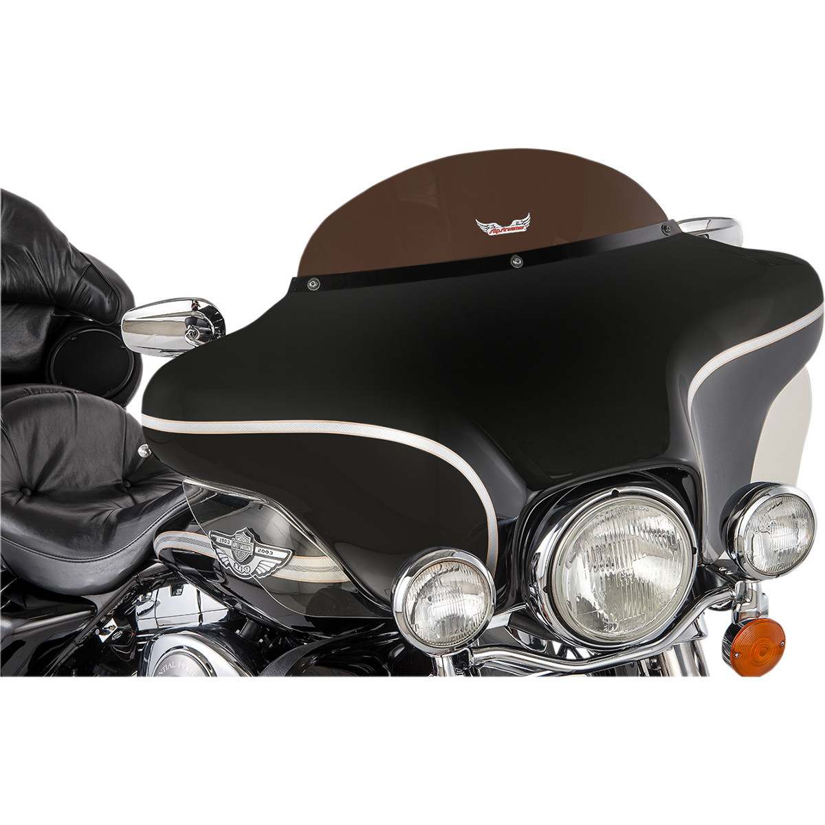 Slipstreamer #S-135-6DS - Windshield - 6" - Dark Smoke - '96-'13 FLHT/C