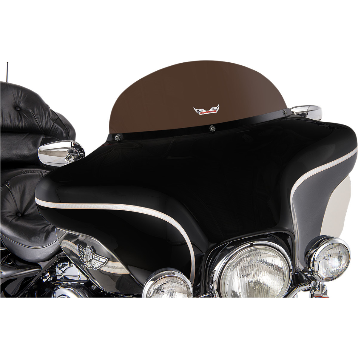 Slipstreamer #S-135-8DS - Windshield - 8" - Dark Smoke - '96-'13 FLHT/C
