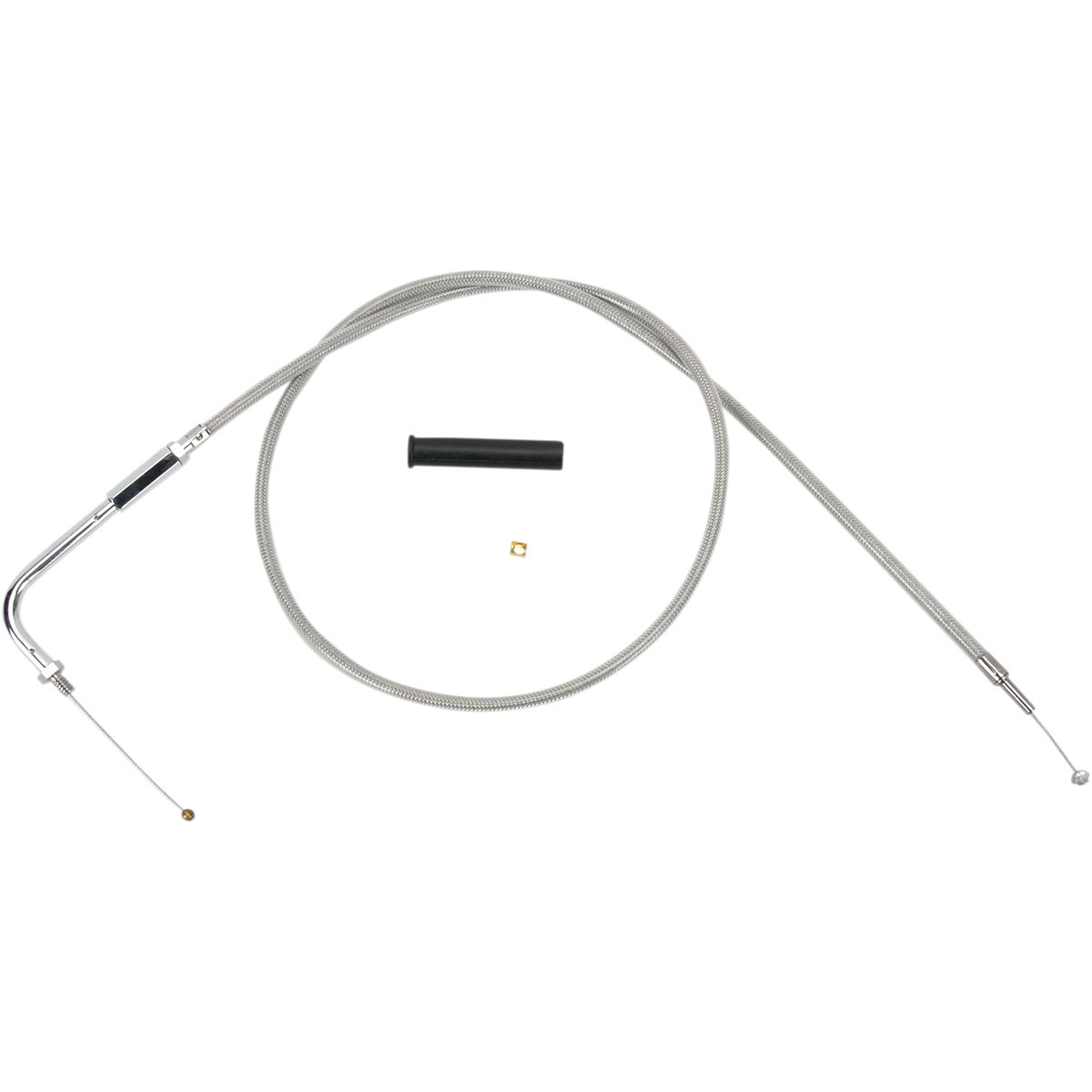 Drag Specialties - Stainless Braided Throttle Cable - 38"