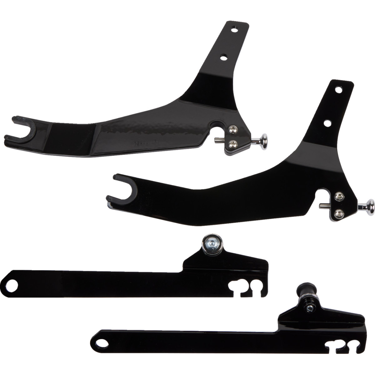 Cobra #602-2004B - Backrest Kit - 14" - Black - Dyna