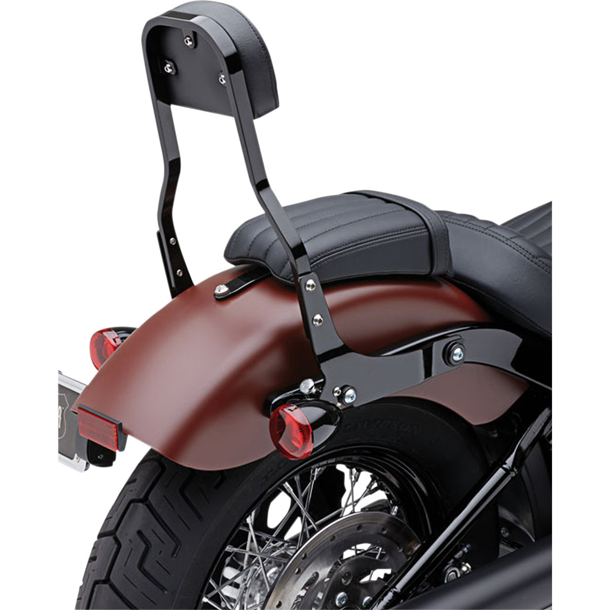 Cobra #602-2045B - Backrest Kit - 14" - Black - Sportster