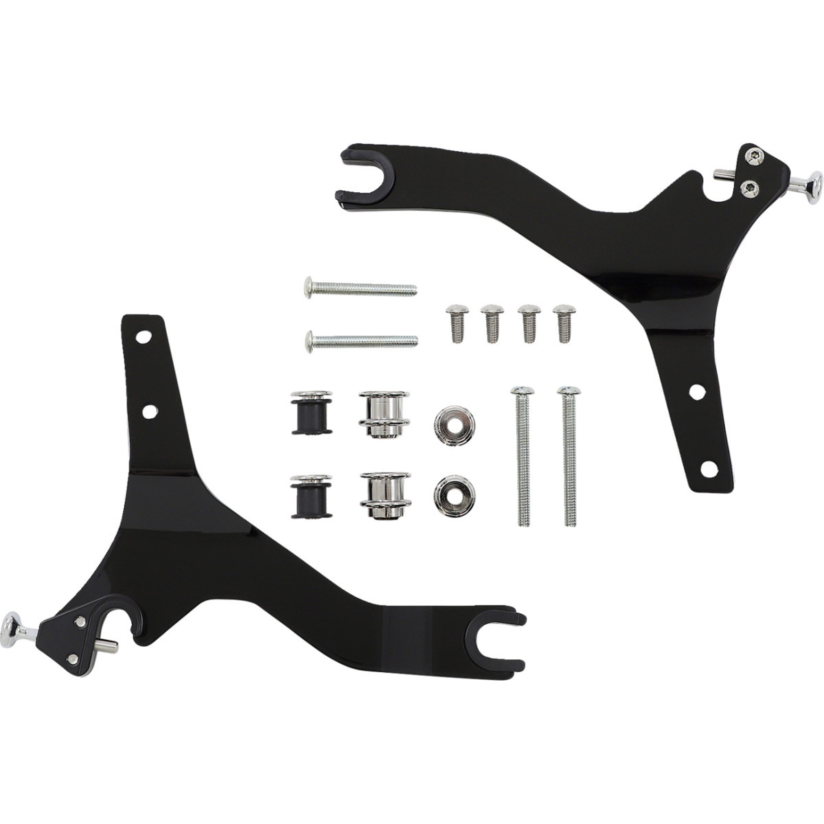 Cobra #602-2045B - Backrest Kit - 14" - Black - Sportster