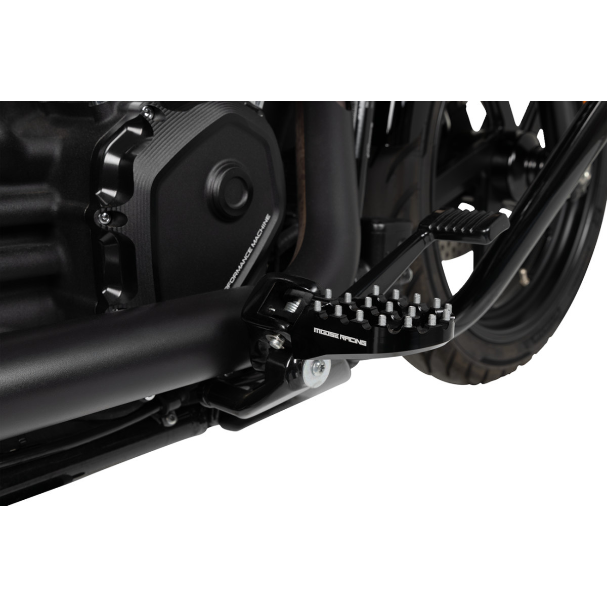 Drag Specialties - Custom Shifter Peg - Black Peen