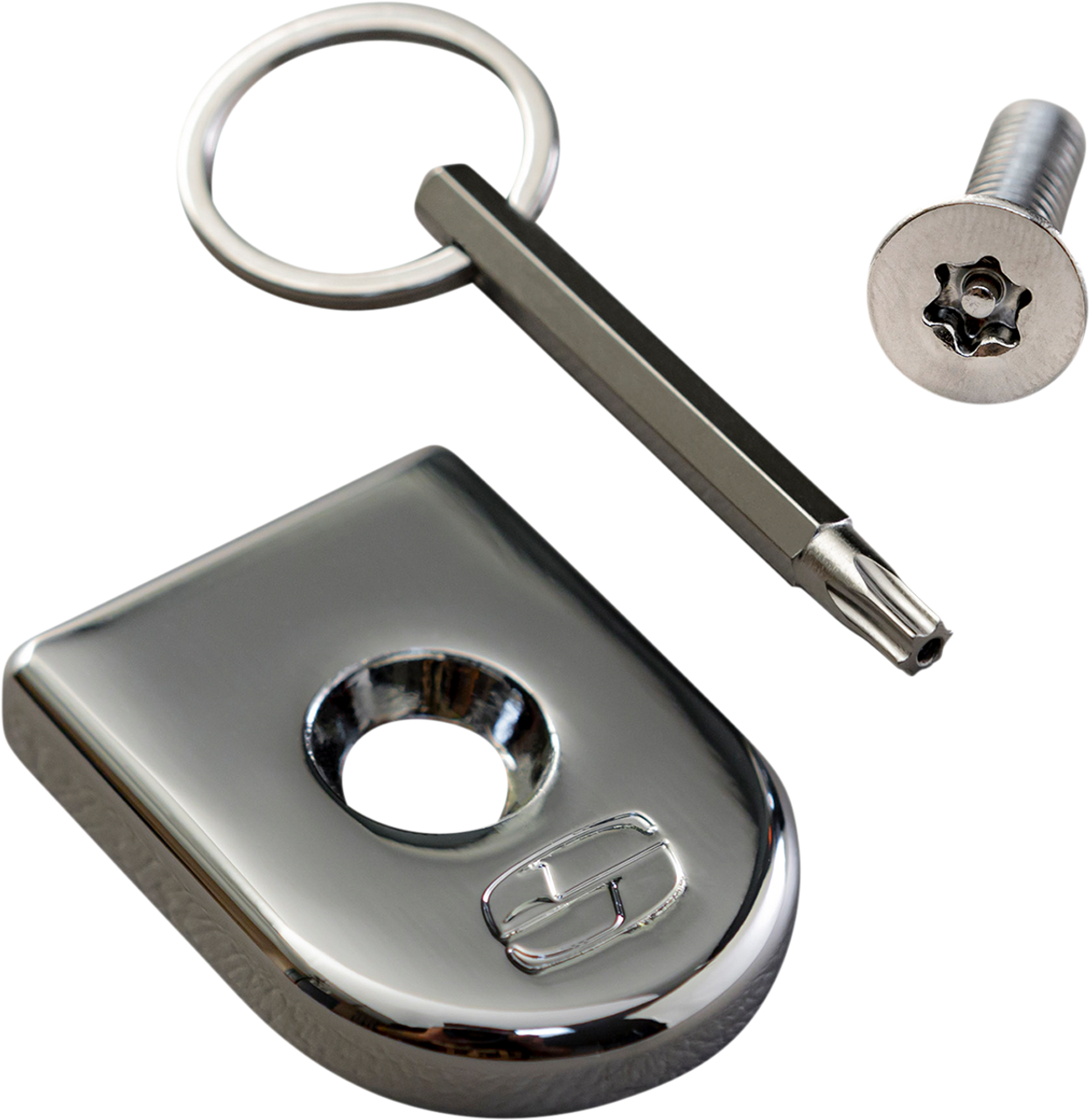 Saddlemen Security Seat Screw - Chrome (#8910C)