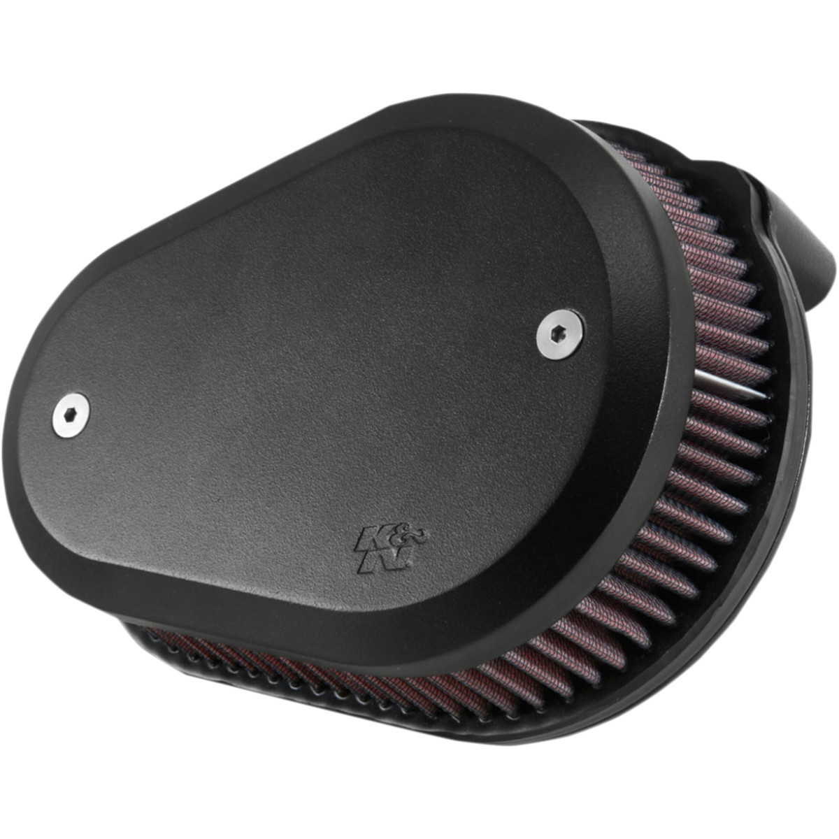 K & N #RK-3932B - Street Metal Air Intake Kit - Flare - Black - Twin Cam