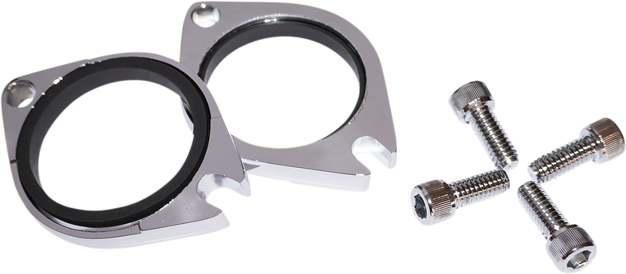 Intake Flange with Seals - Chrome - Pair