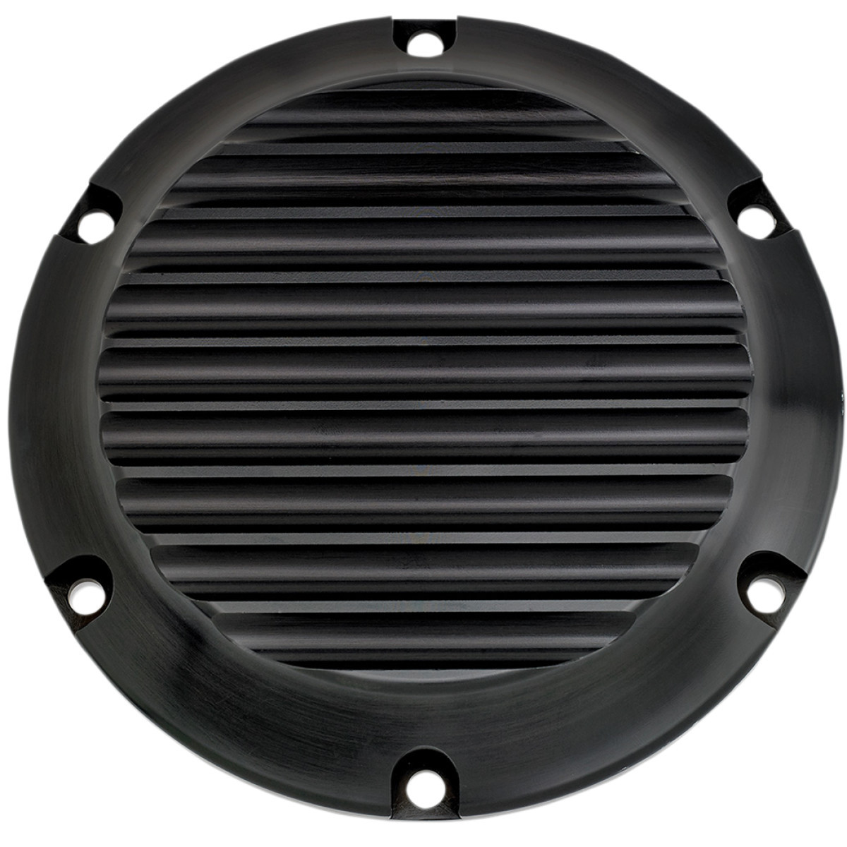 Joker Machine #10-690-1 - Derby Cover - Finned - Black/Anodized - 6 Hole