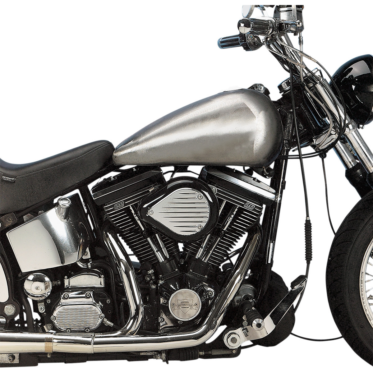 Drag Specialties - Fat Bob Style Gas Tanks - Flatside - 5 Gallon