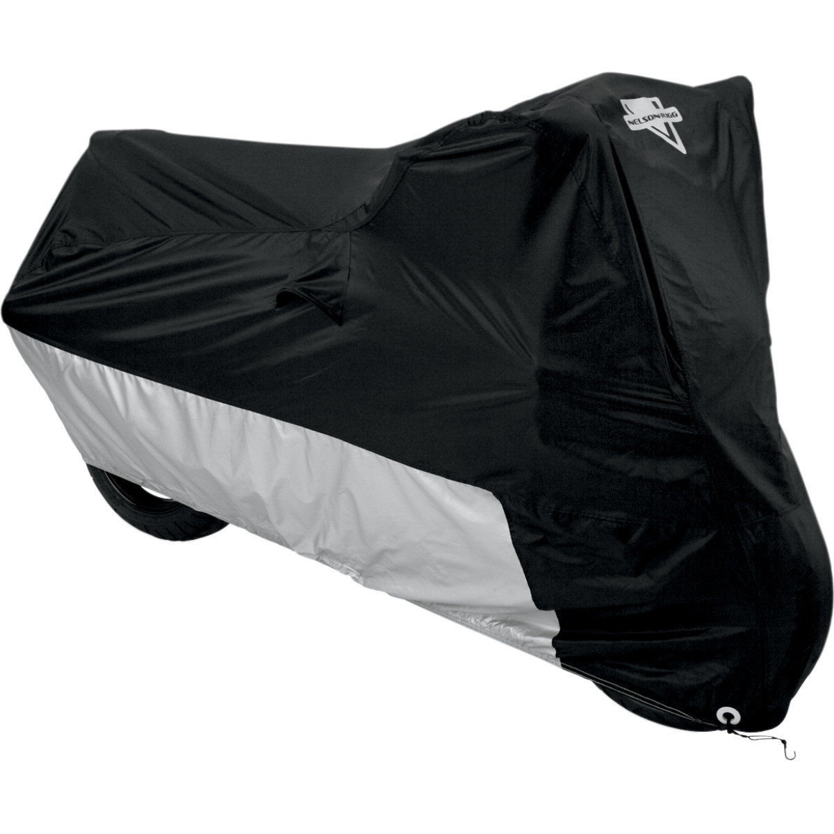 Nelson Rigg #MC-904-05-XX - Defender Deluxe Cover - Motorcycle - Polyester - Black/Silver - 2XL