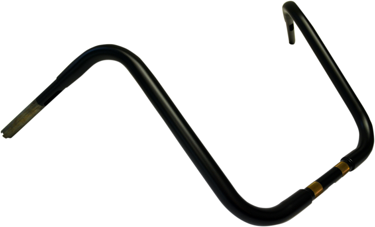 Drag Specialties 1-1/4" Buffalo Touring Handlebar - 16" - TBW - Flat Black