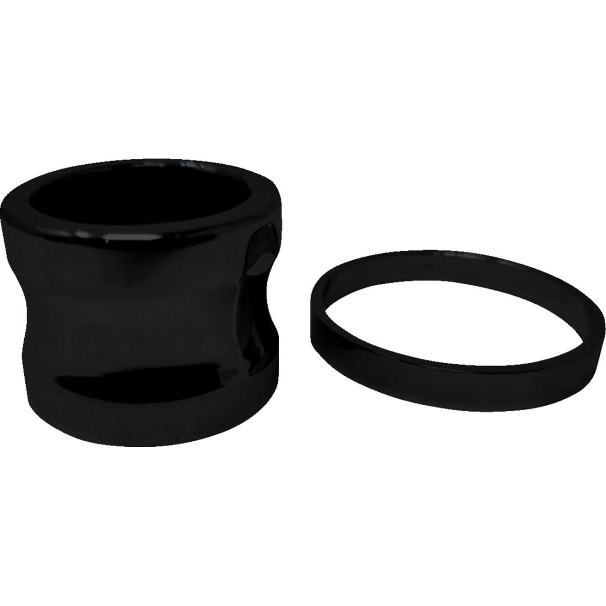 Covingtons #C0008-B - Axle Spacers - Smooth - Black - with ABS - Pair