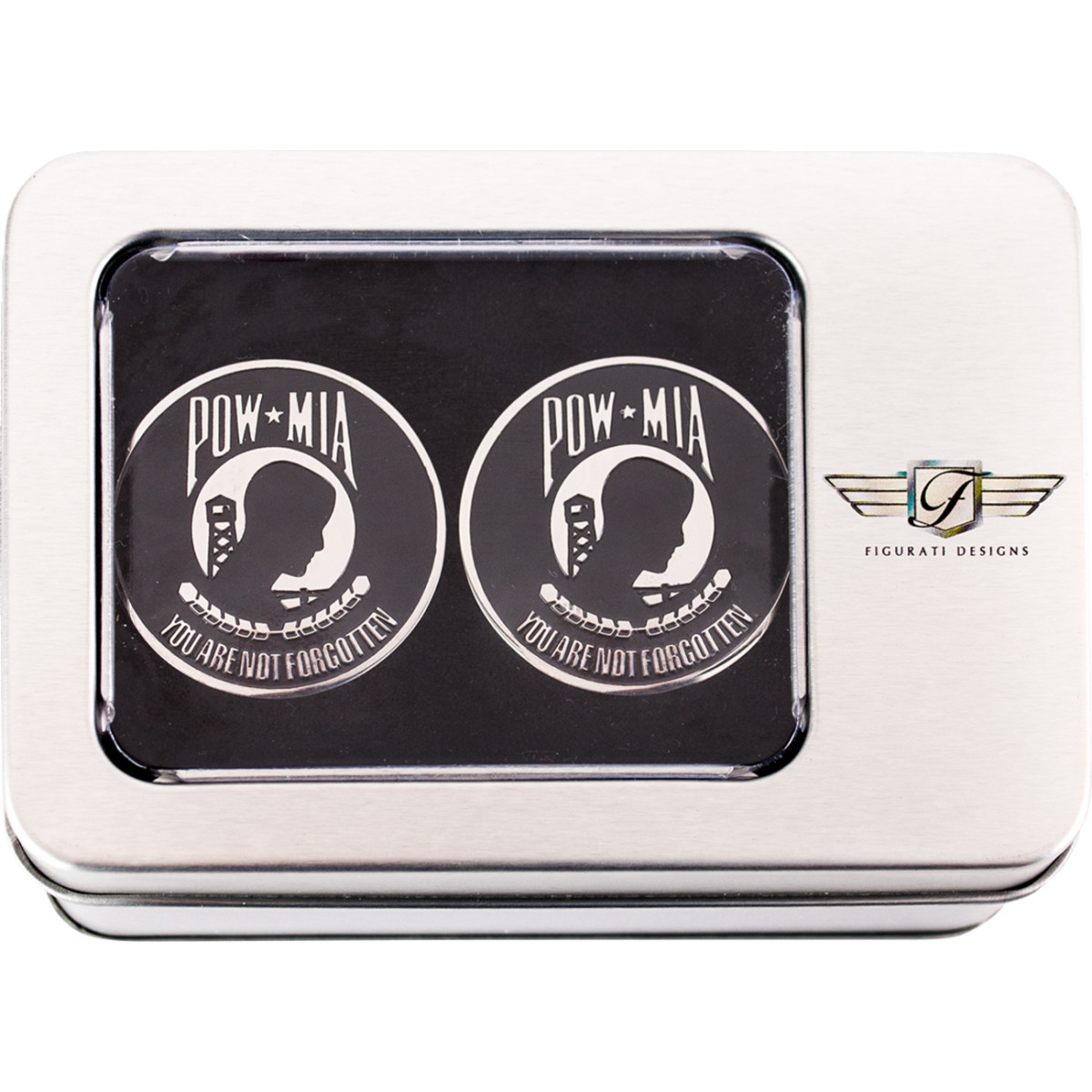 Figurati Designs #FD50-POW-SS - Swing Arm Covers - POW MIA - Custom
