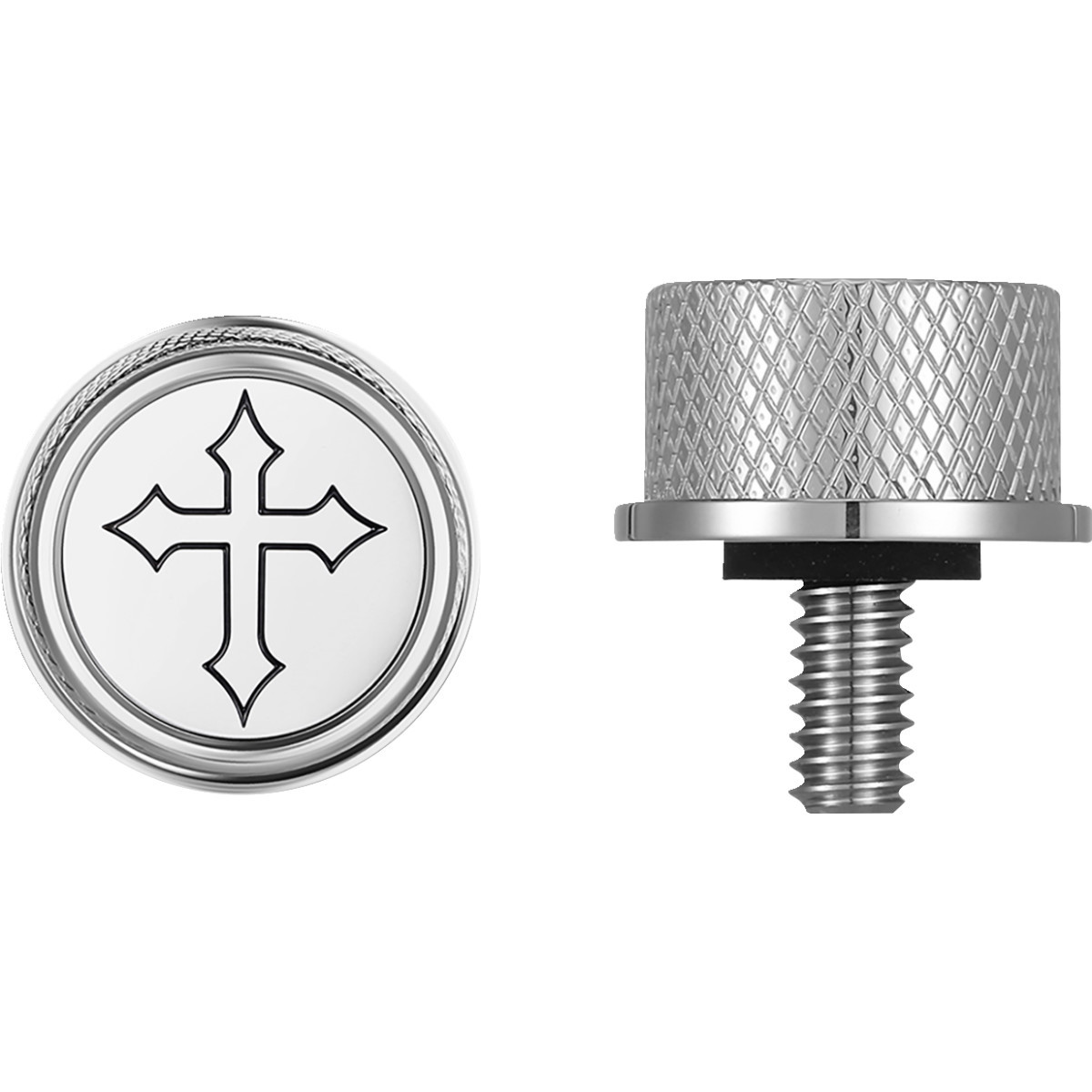 Figurati Designs #FD41-SEAT KN-SS - Seat Mounting Knob - Stainless Steel - Cross